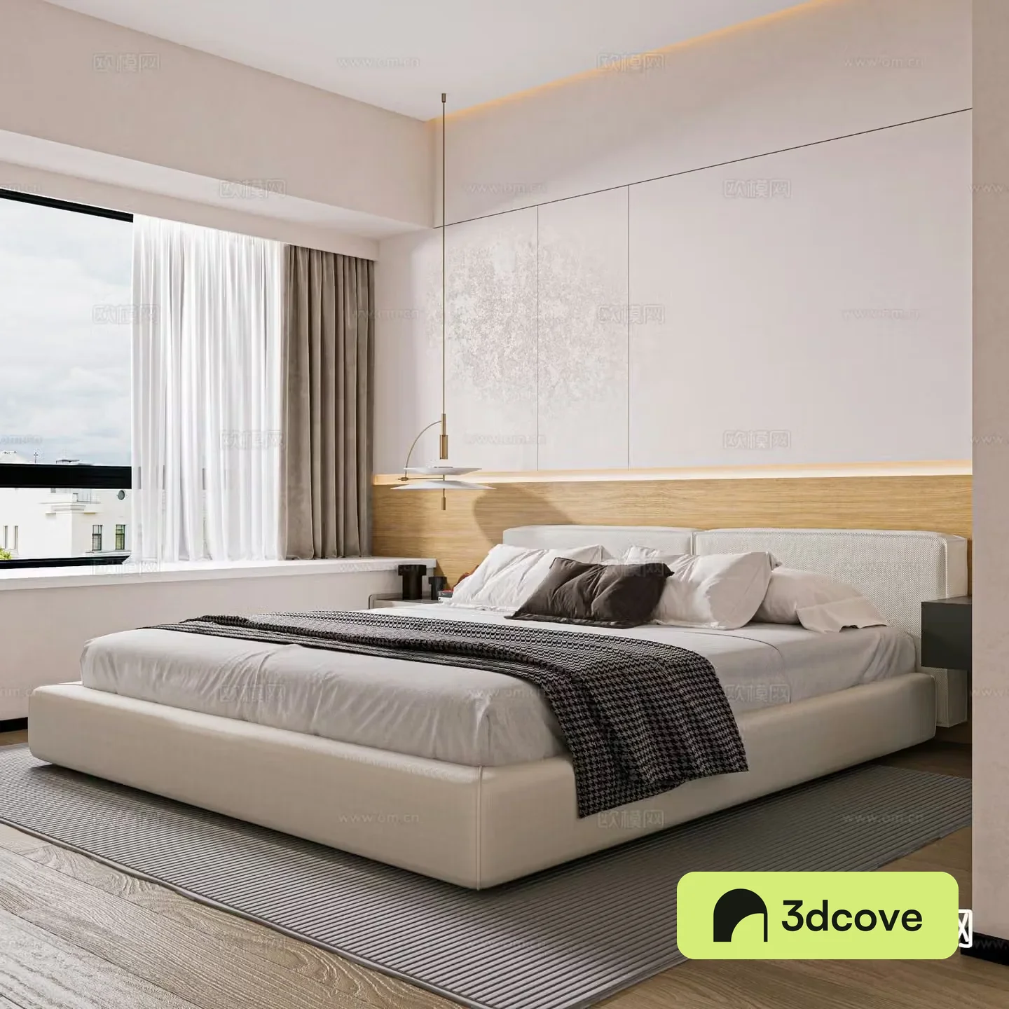 Modern double bed