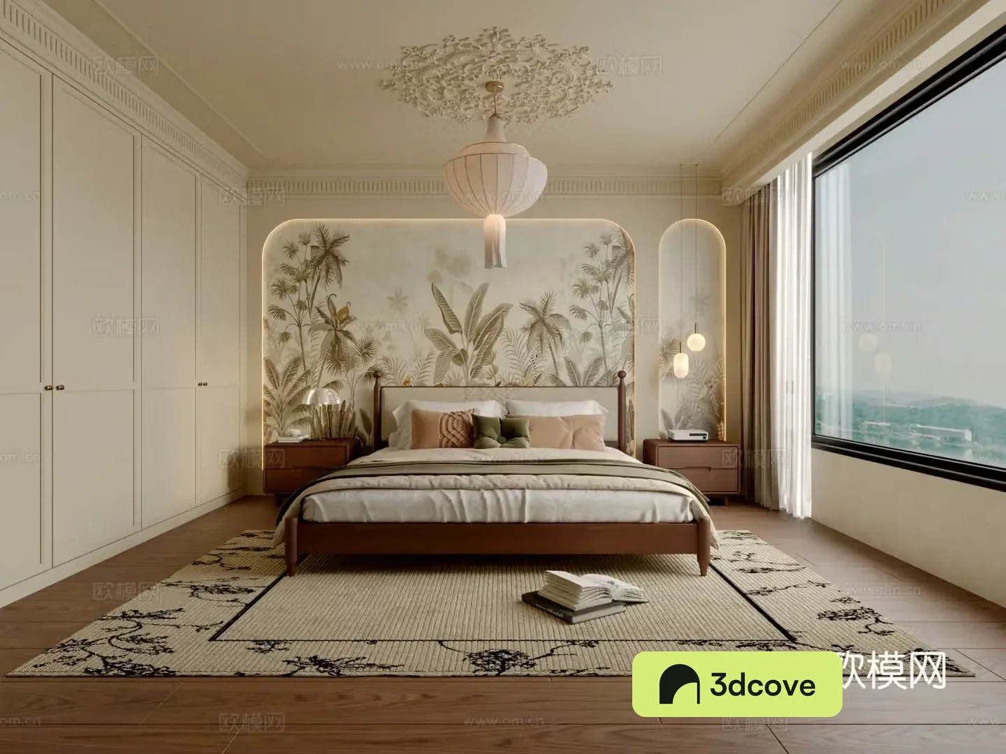 American retro bedroom