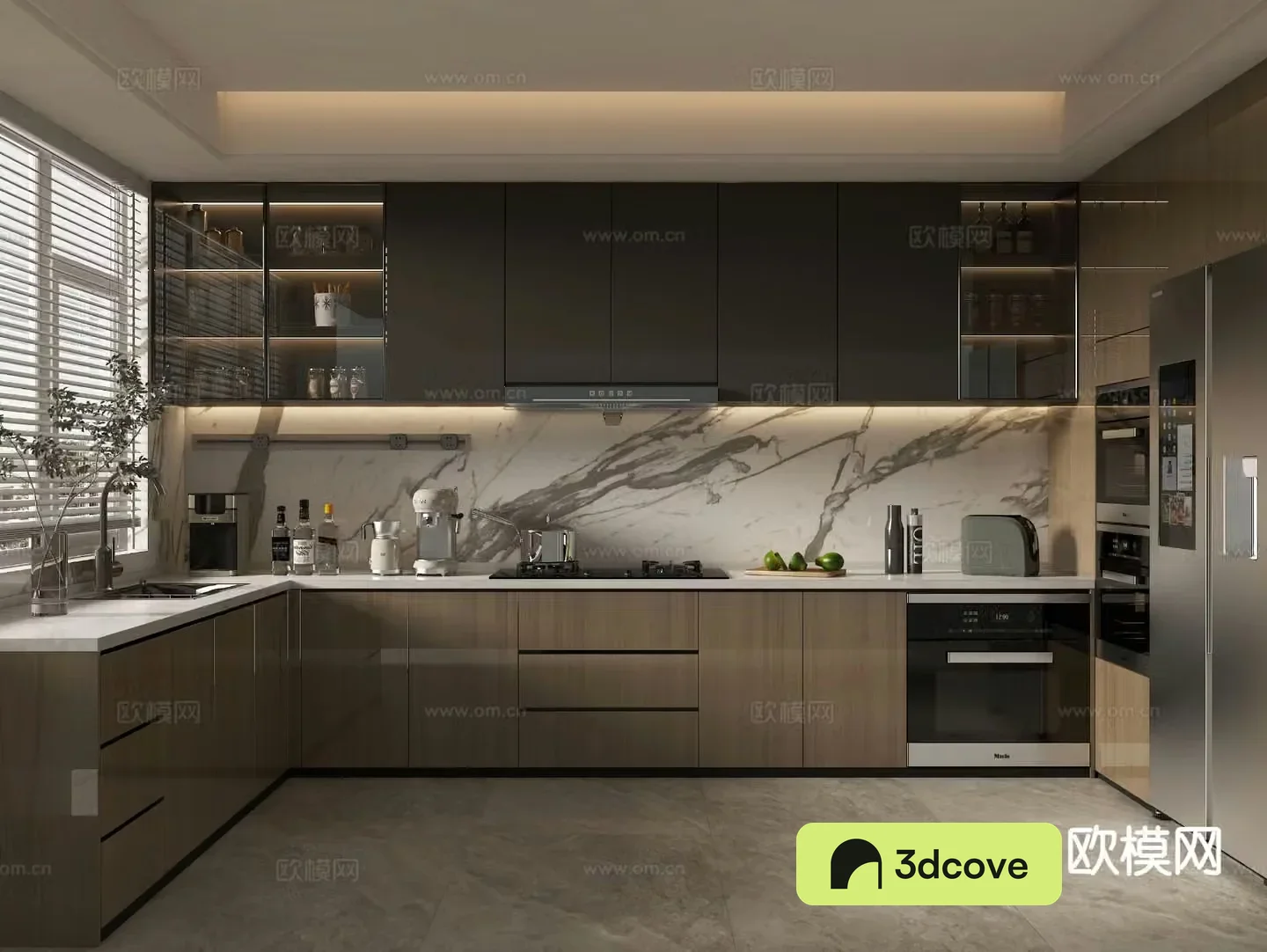 modern kitchen cabinet