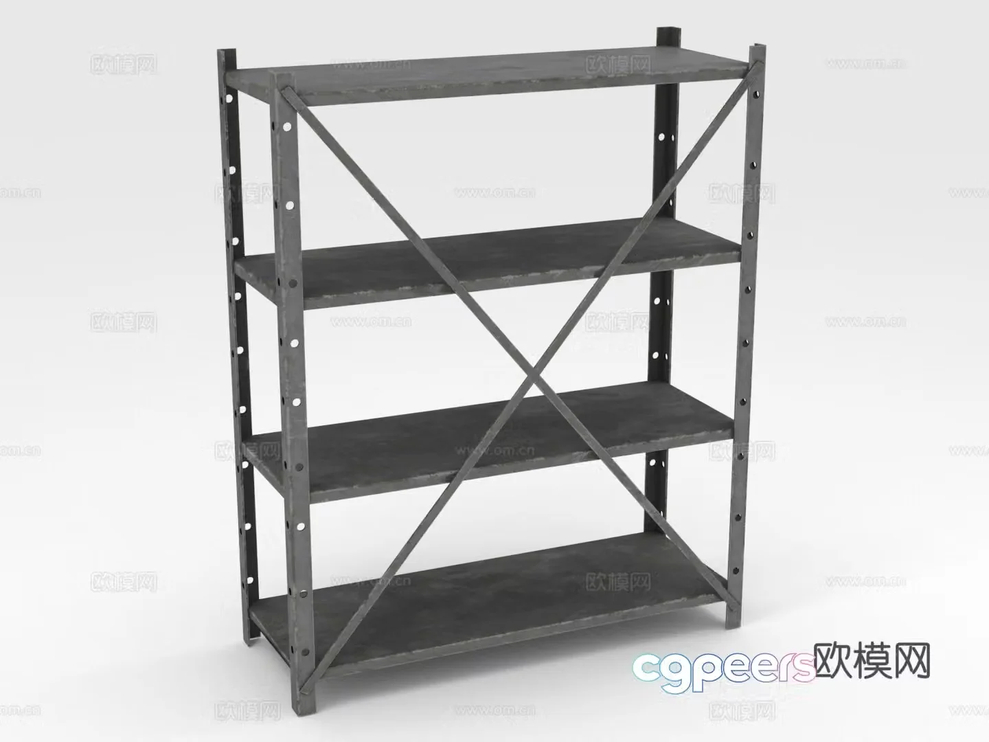 Storage rack shelf storage rack 3d model