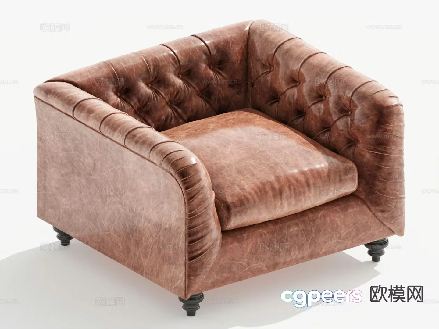 Jane opi sofa single sofa 3d model