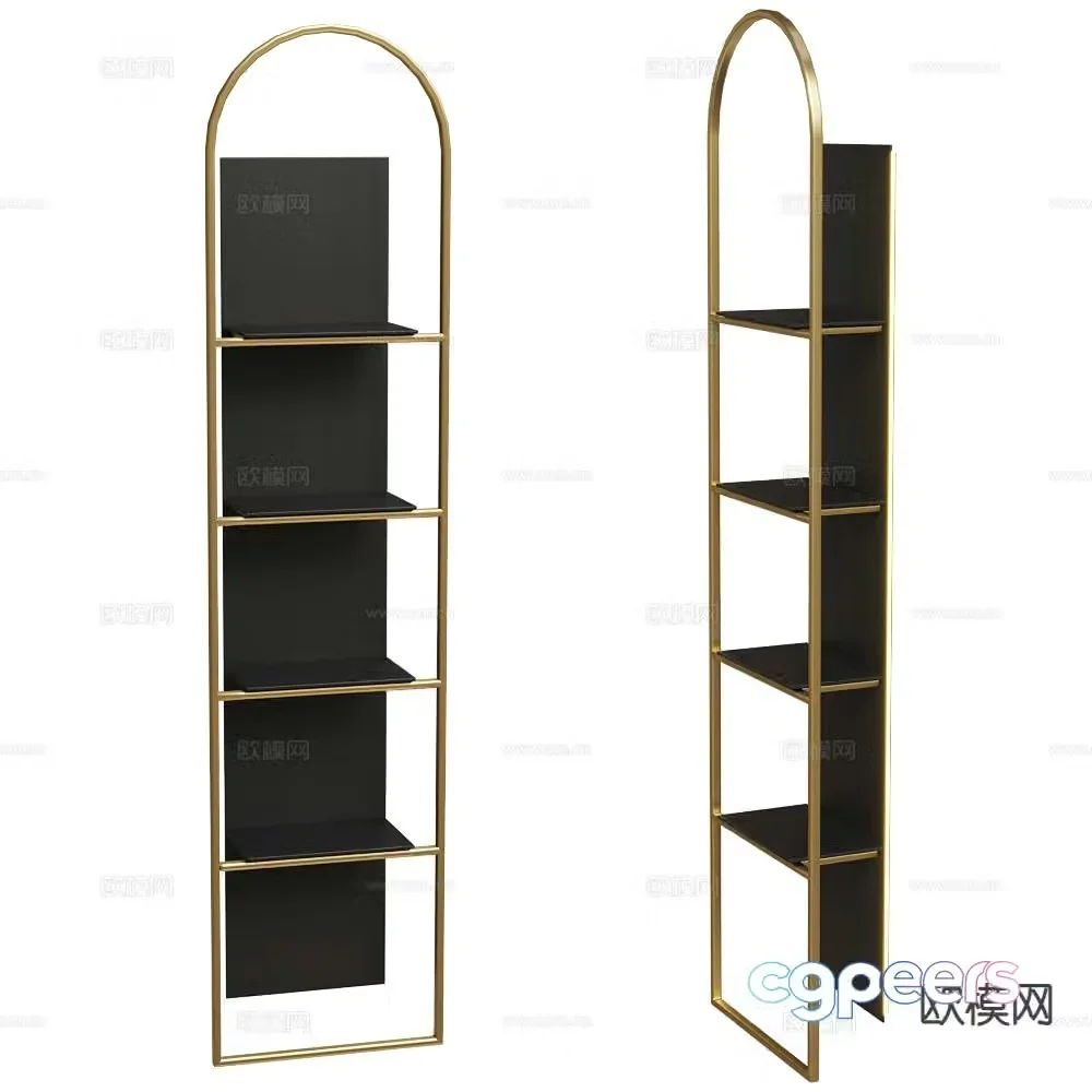 Paolo Castelli bookshelf decorative shelf storage shelf 3d model