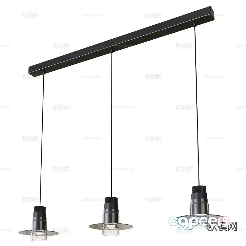 Cangini Tucci glass chandelier 3d model