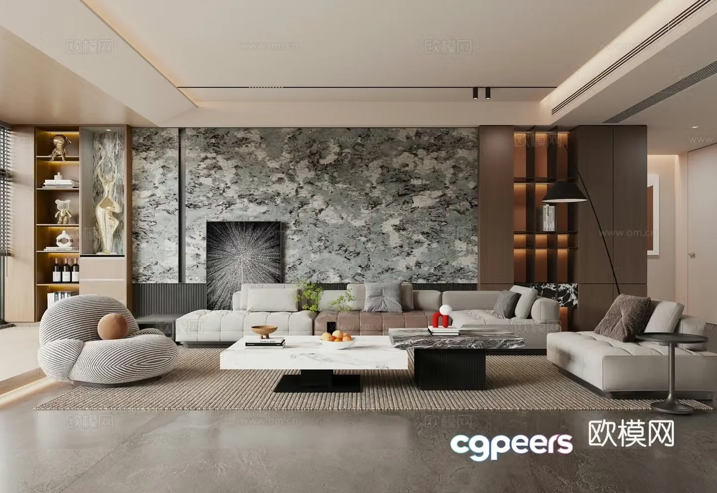 Italian living room 3d model