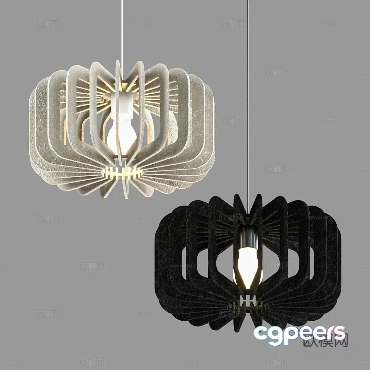 Nordic chandelier dining room chandelier 3d model