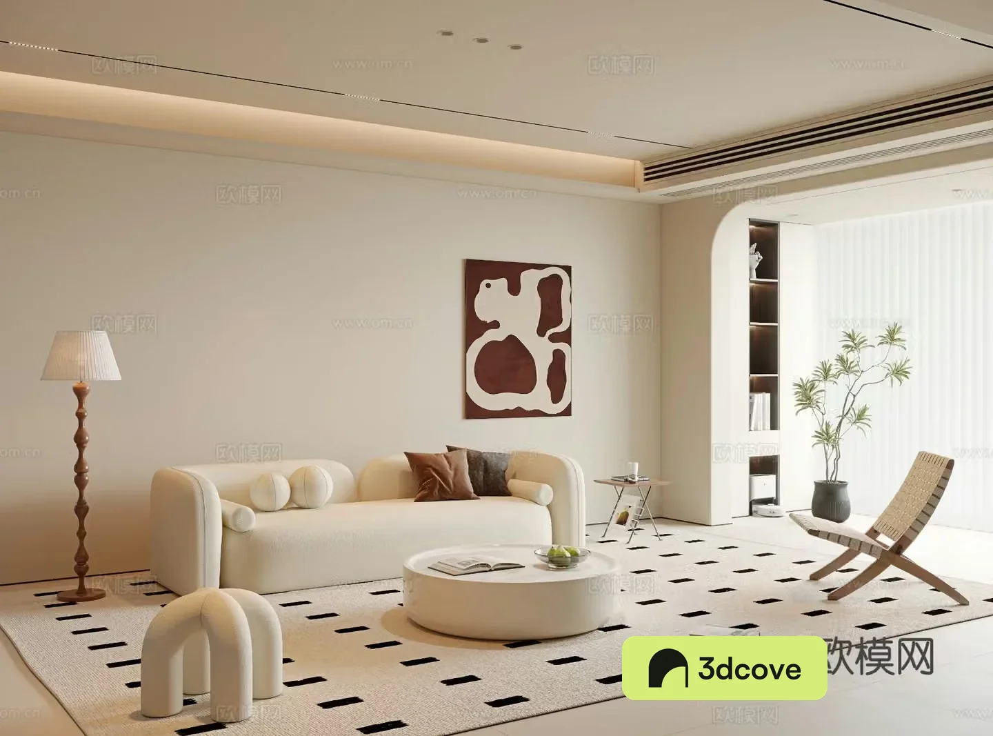 Cream style living room