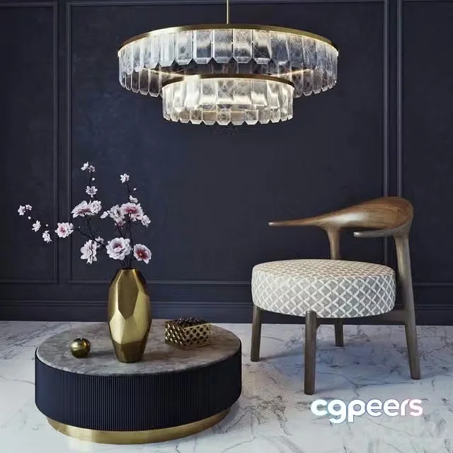 3ds Max Free – Giorgetti set_3 (with Ripple armchair)