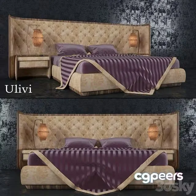 3ds Max Free – Ulivi Bed