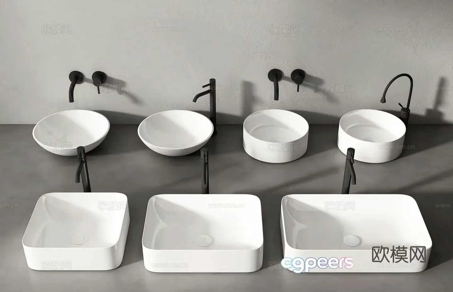 Modern wash basin wash basin wash basin 3d model