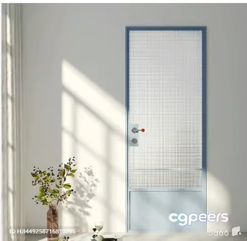 A White Door 3D Model – 9335 – VRAY Render