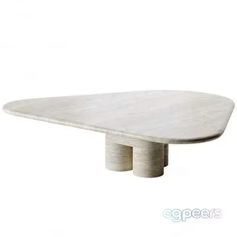 A White Marble Table 3D Model – 3956 – CORONA Render