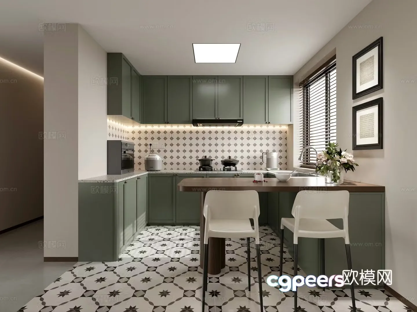 Bar kitchen 3d model