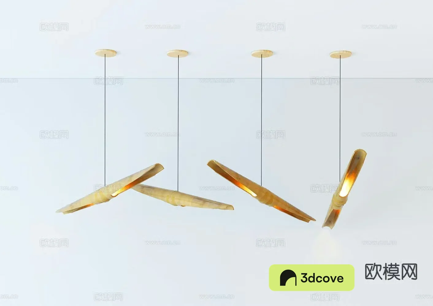 Chinese bamboo chandelier pillar chandelier modern chandelier