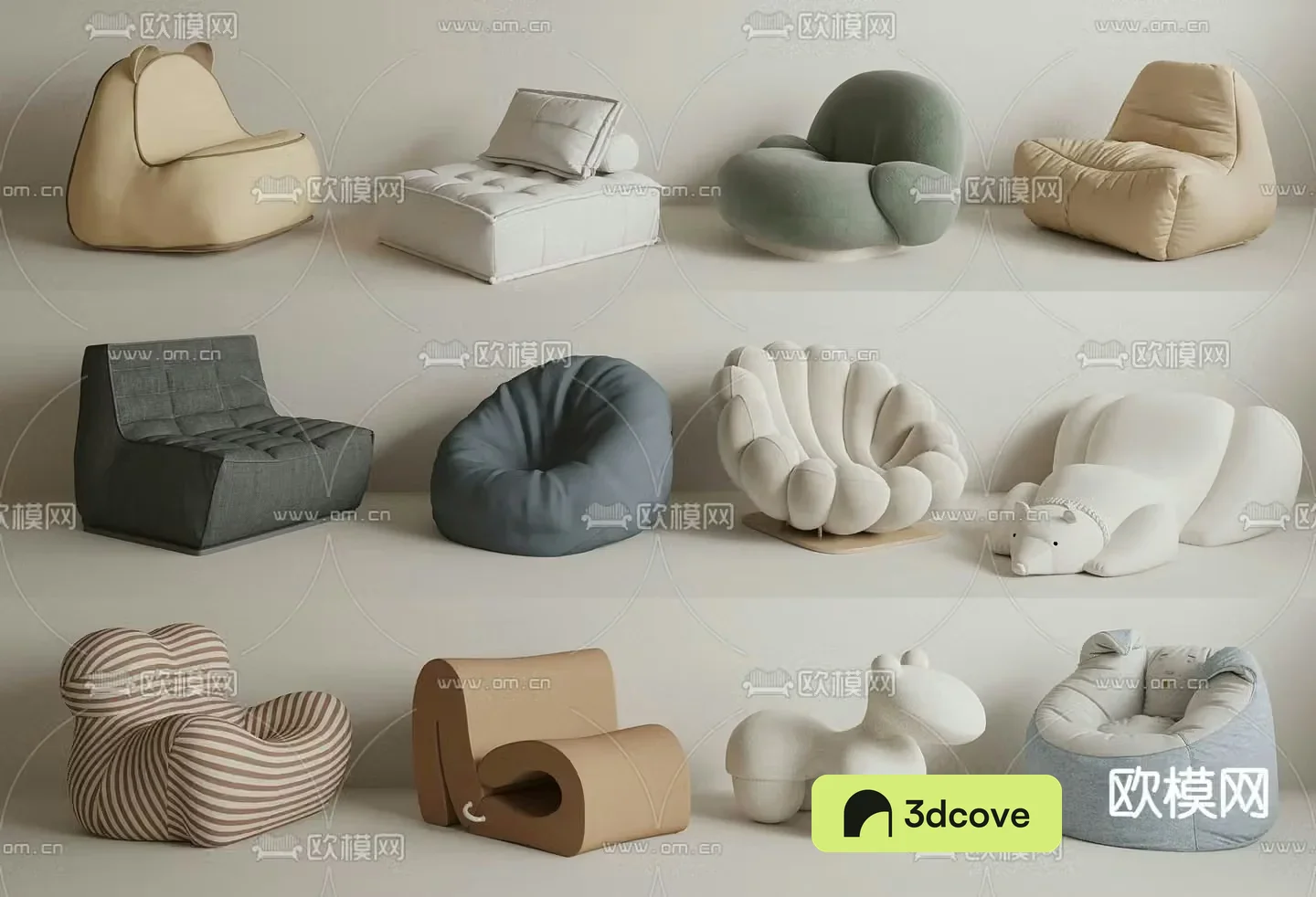 Single sofa beanbag sofa