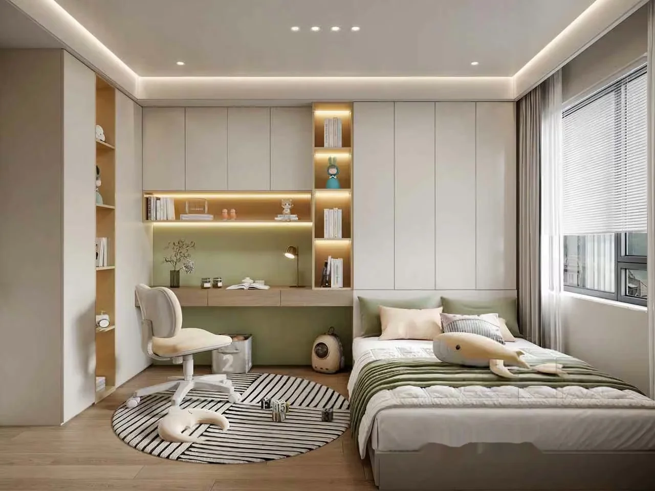 Modern Minimalist Bedroom 3D Model – 379 – VRAY Render