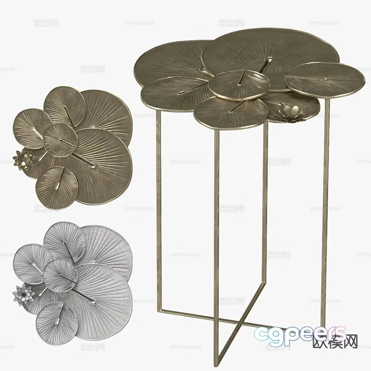 Creative side table corner table 3D model