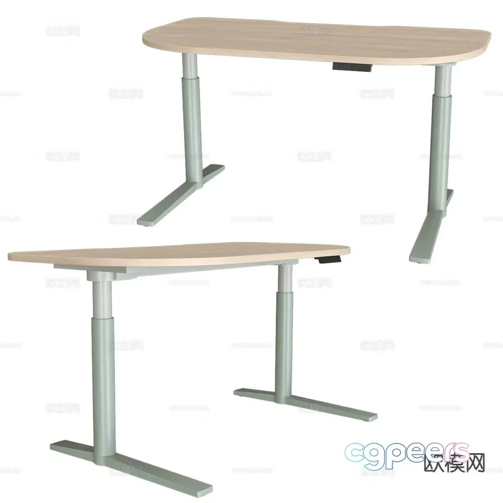 Schiavello lift desk desk 3d model