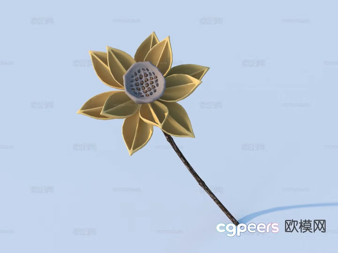 Floral Sculpture Art Ornaments 3D Model