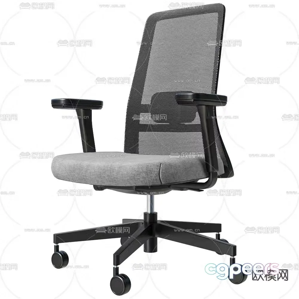 Office chair staff chair 3d model