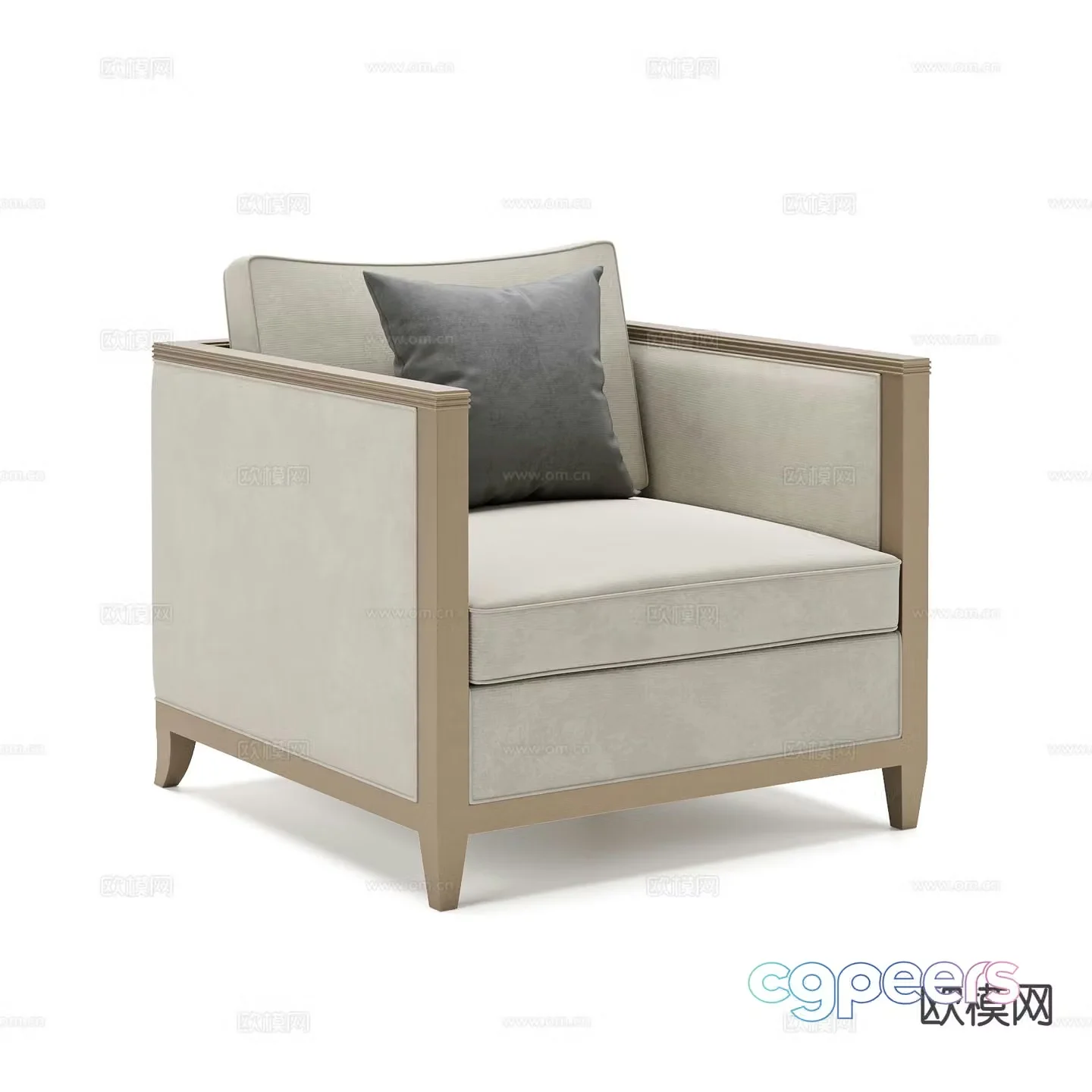 Single sofa 3d model