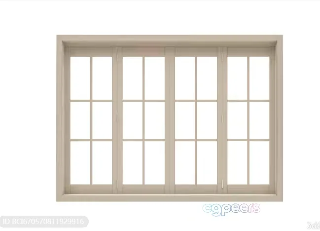 A Beige Window 3D Model – 6769 – VRAY Render