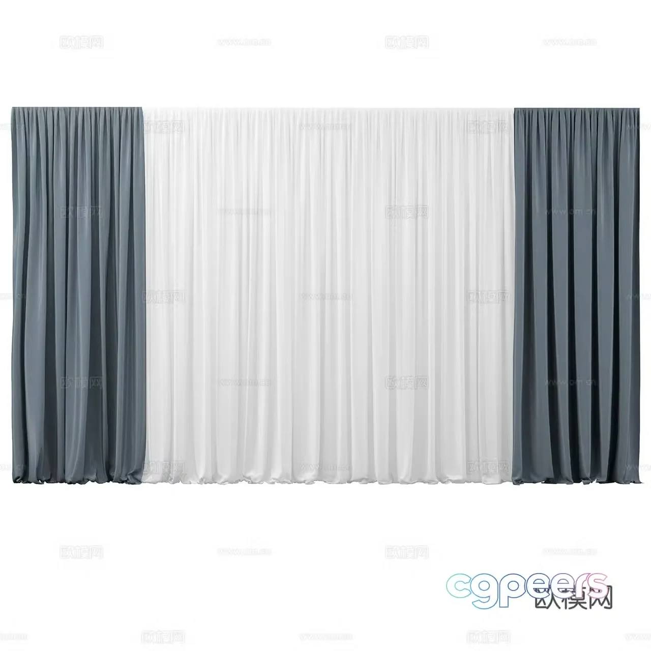 Dedar modern curtains minimalist curtains fabric curtains gauze curtains cloth curtains 3d model