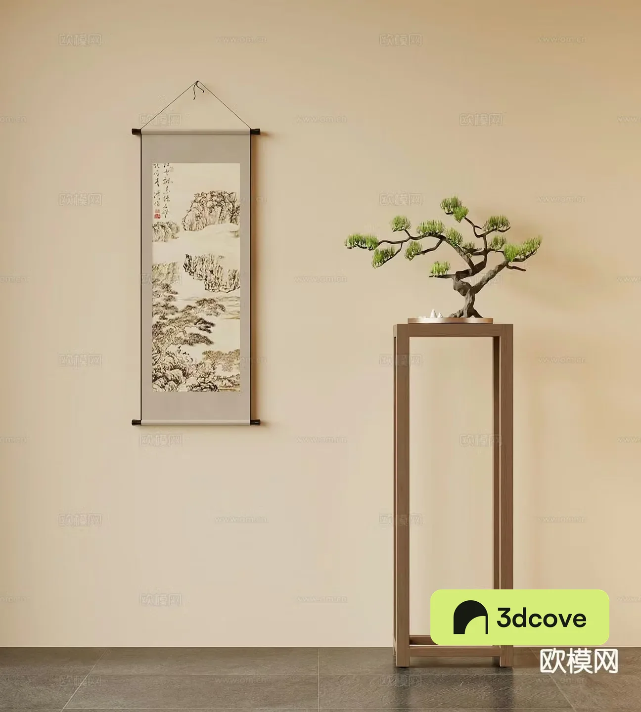 New Chinese style decorative painting landscape painting scroll painting