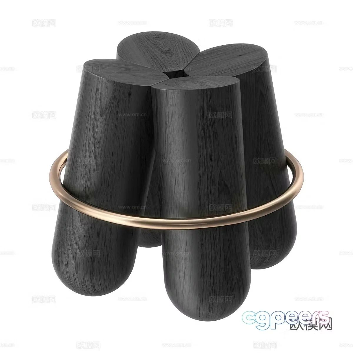 Modern corner table side table round table 3D model