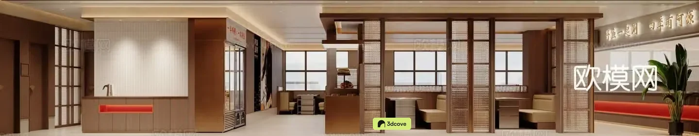Medieval style hot pot restaurant partition booth area