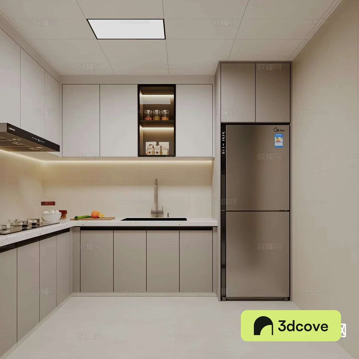 modern kitchen cabinet
