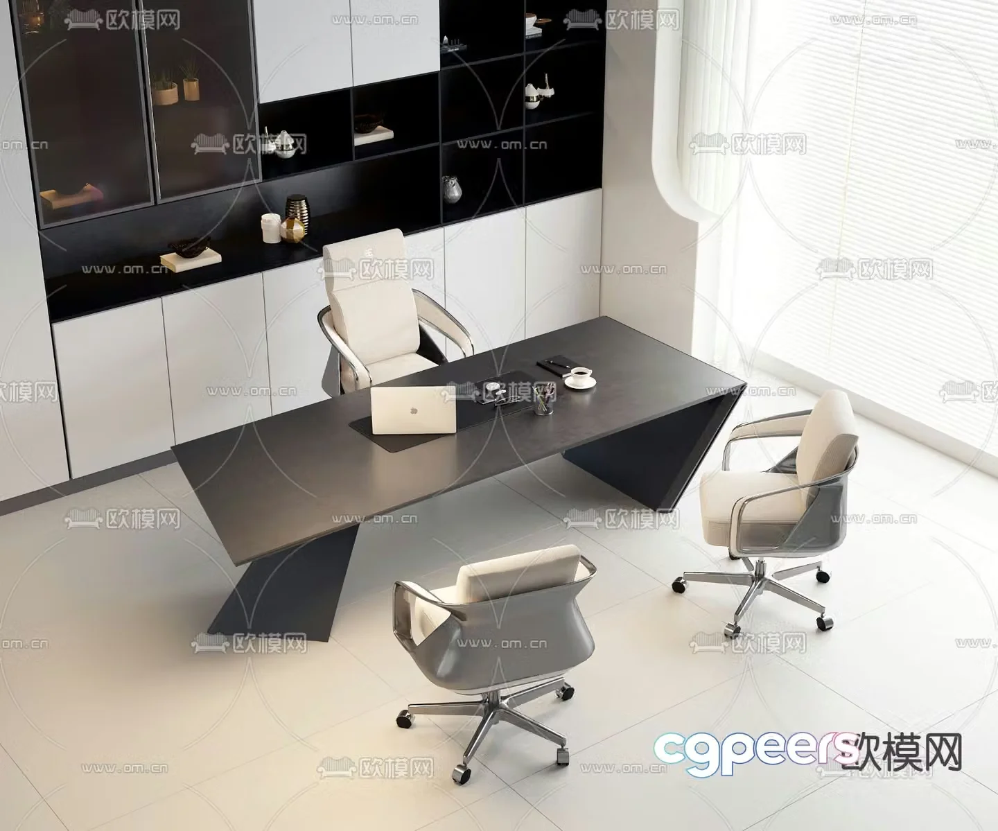 desk desk computer desk 3d model