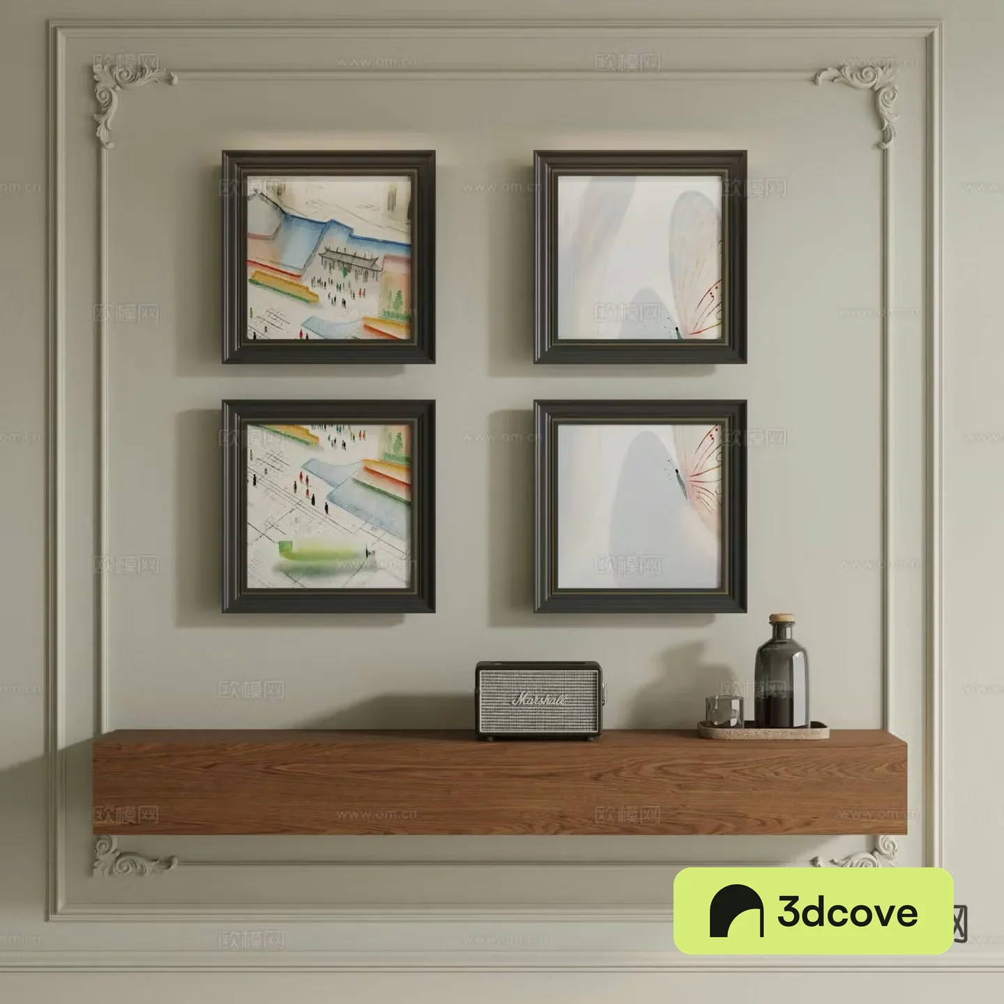 Modern decorative painting hand painting children’s painting