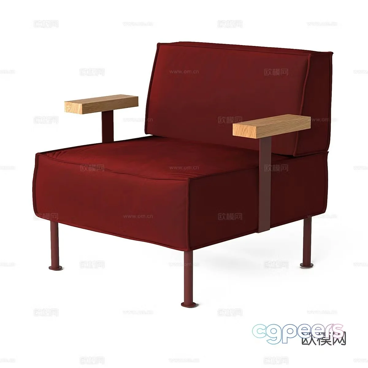 Modern sofa chair leisure chair 3d model