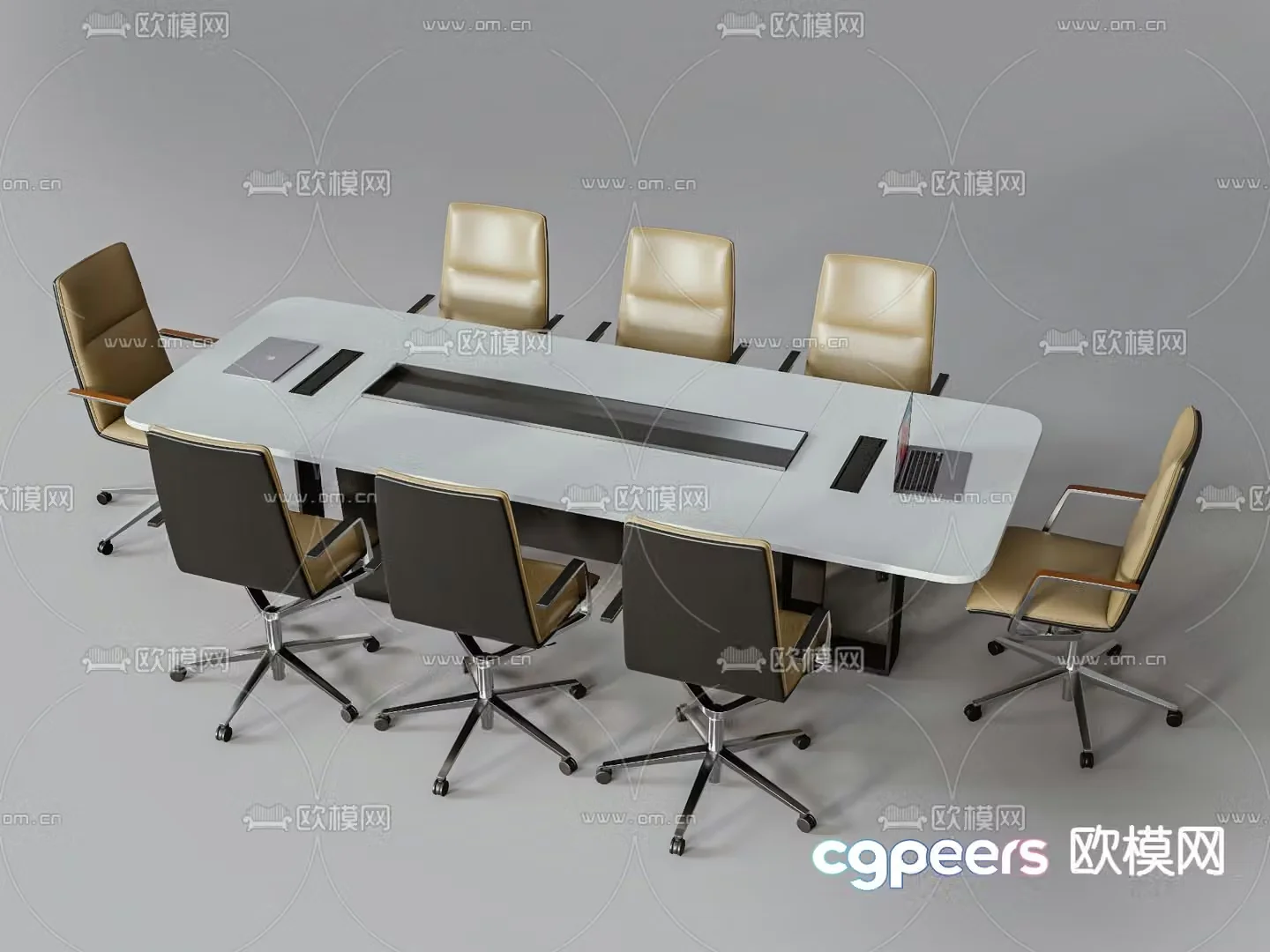 conference table conference table negotiation table 3d model