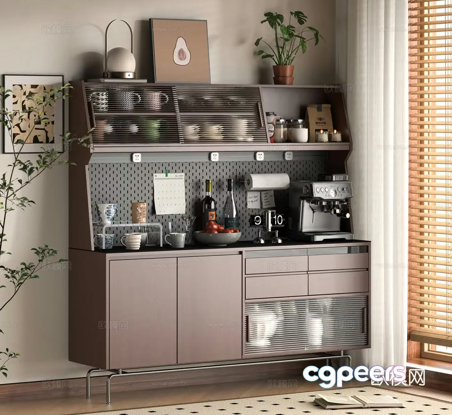 Modern sideboard 3D model