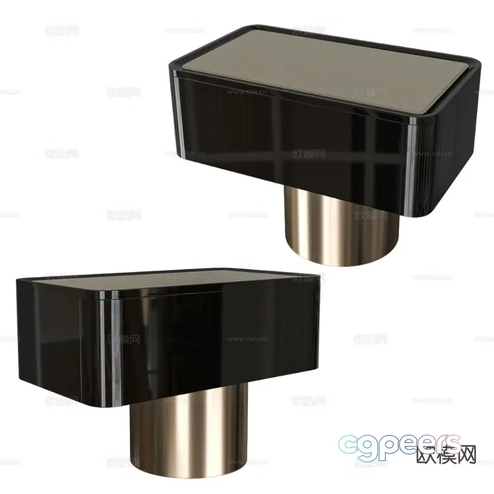 Esedra modern bedside table 3d model