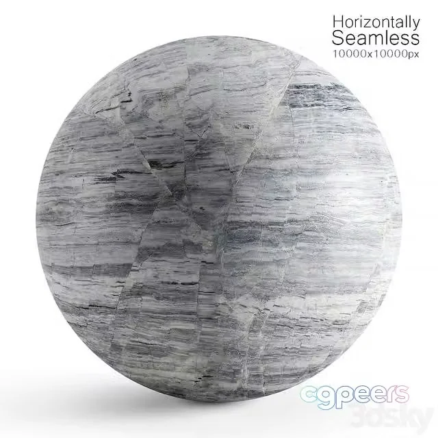 3ds Max Free – Seamless horizontal gray marble material
