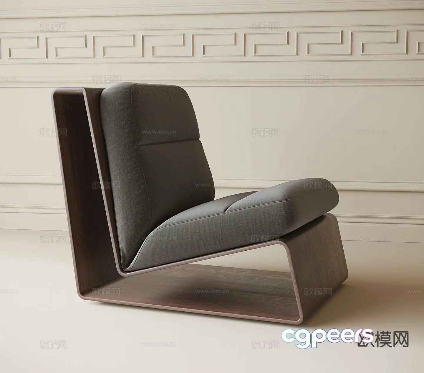 Modern chair leisure chair sofa chair 3d model