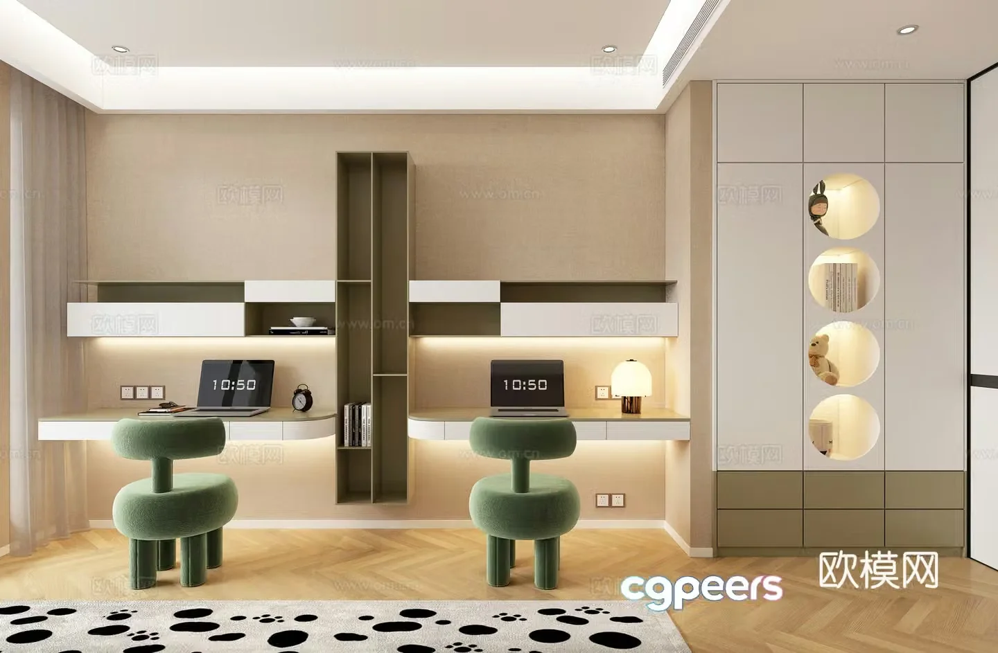 Modern children’s room 3d model