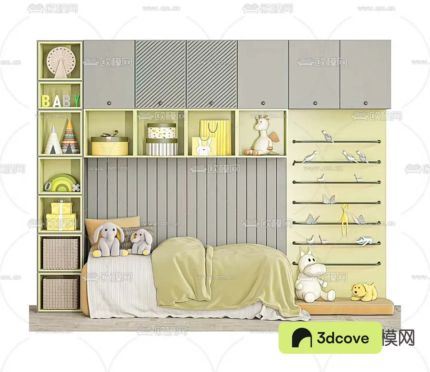 Modern all-in-one children’s bed