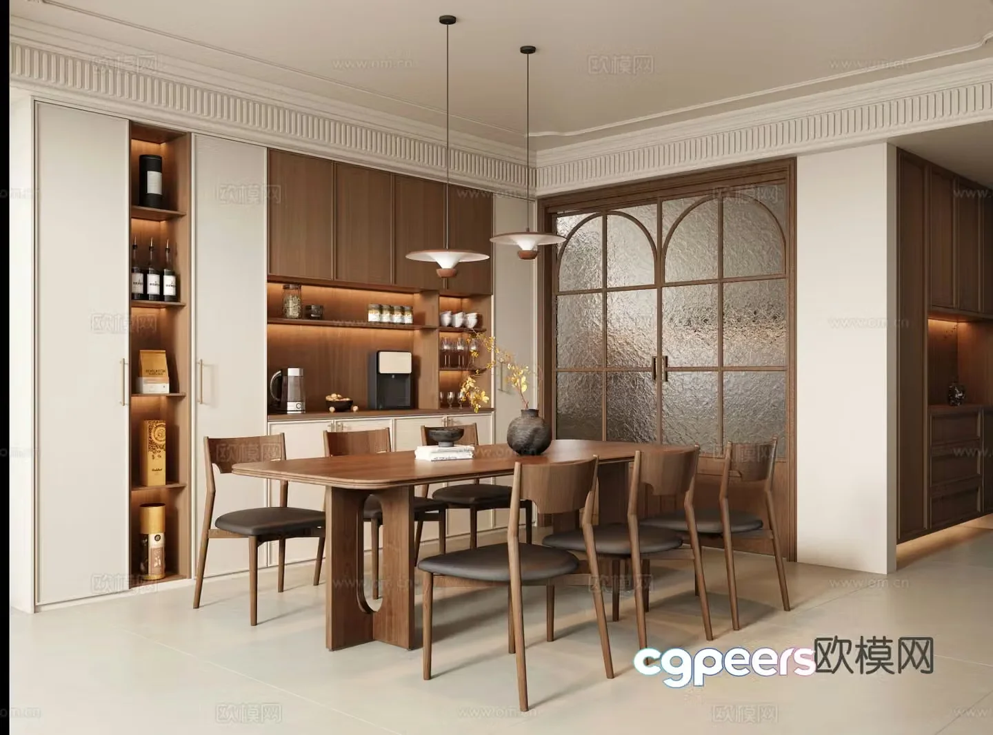 Medieval style restaurant 3d model