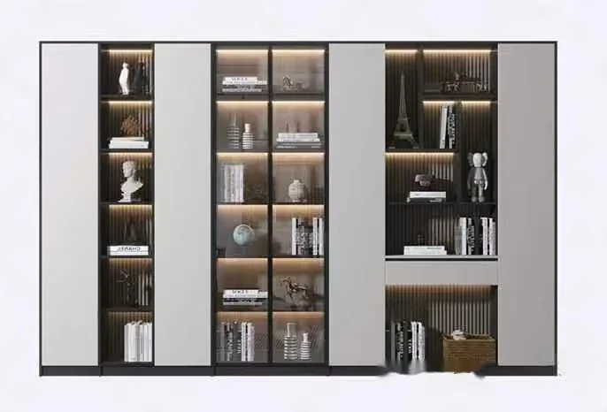 Modern Shelving Unit 3D Model – 4020 – VRAY Render