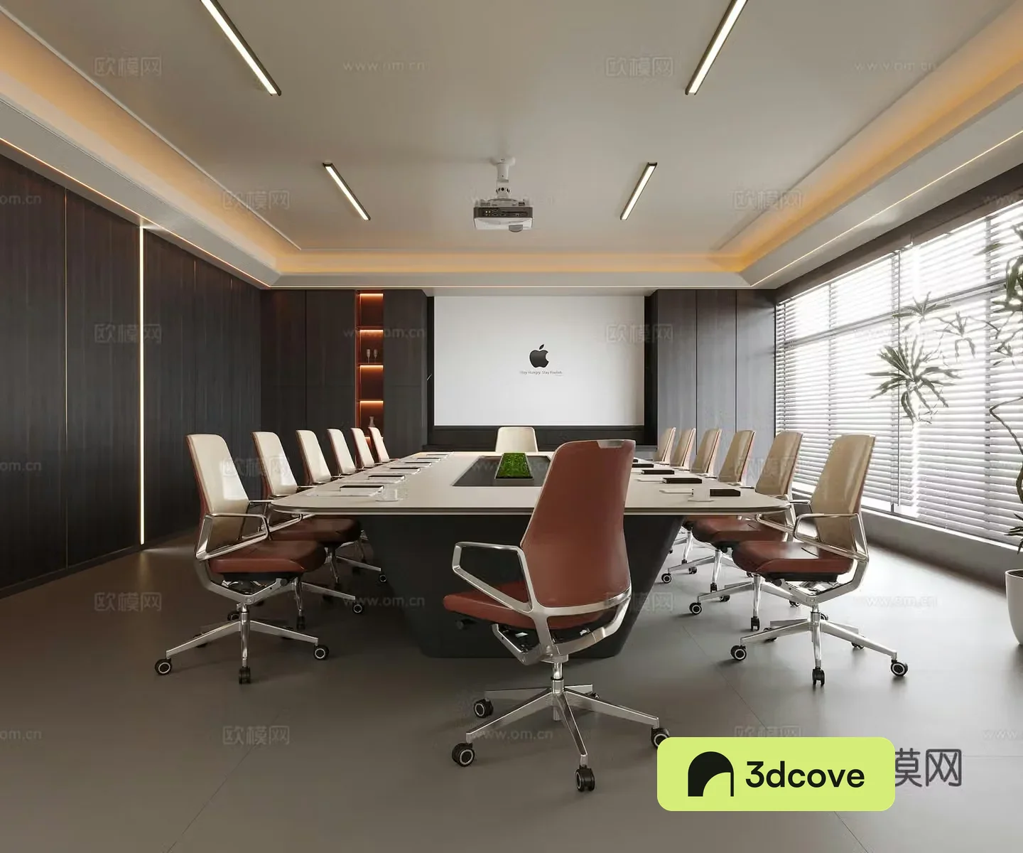 Modern conference room conference table chair office chair conference table