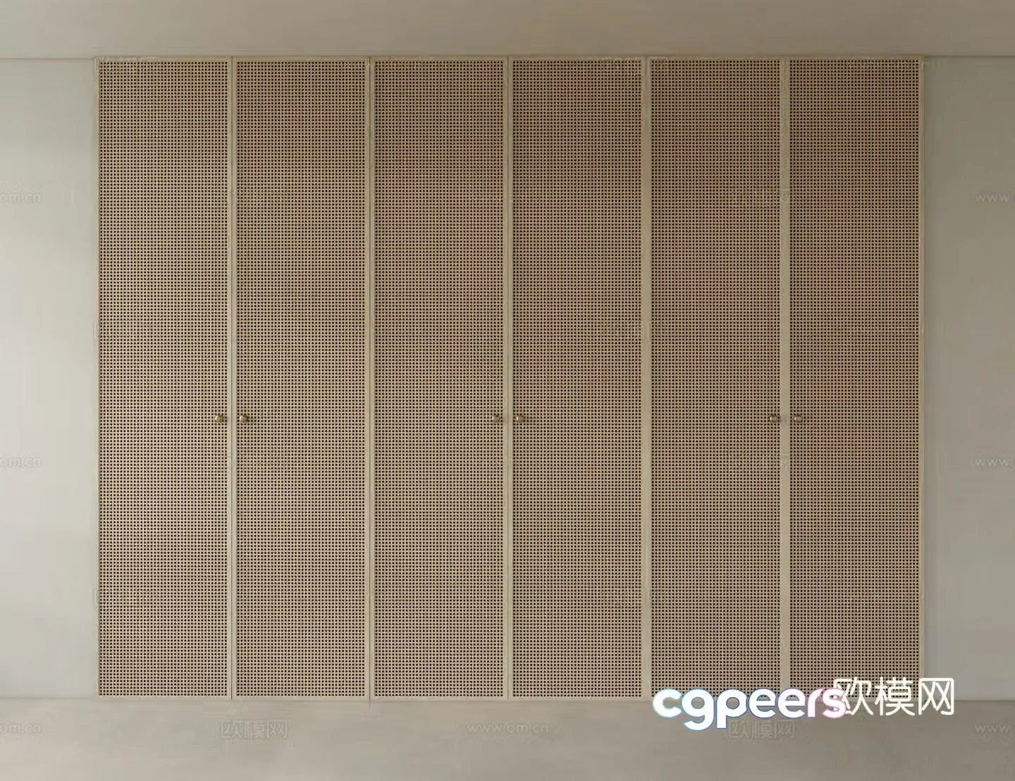 Modern other doors Cabinet door Rattan cabinet door panel 3D model