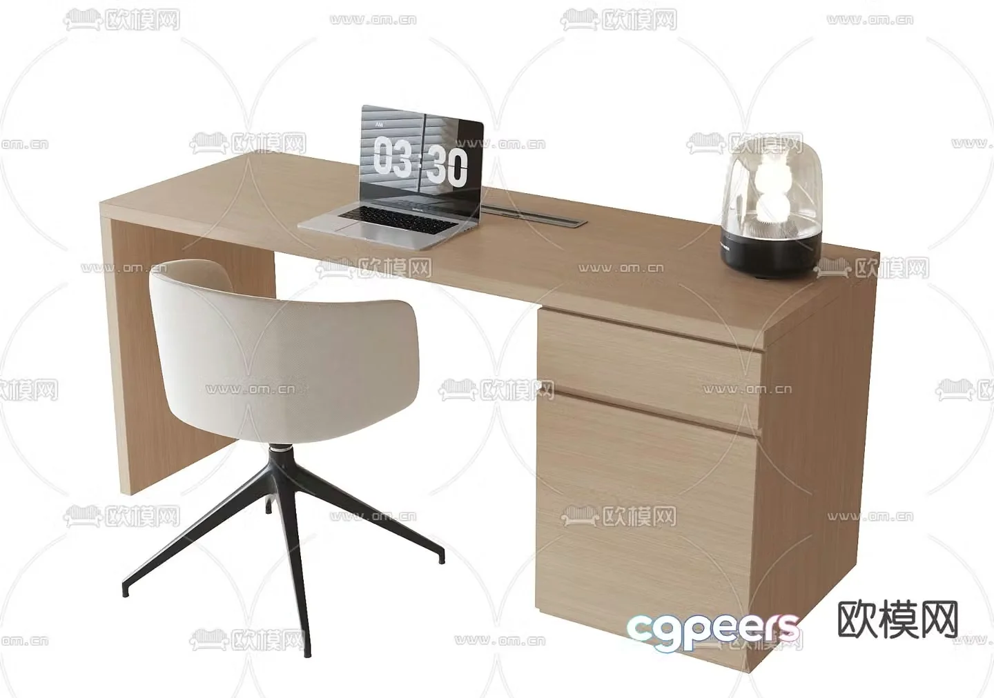 Modern desk chair 3d model