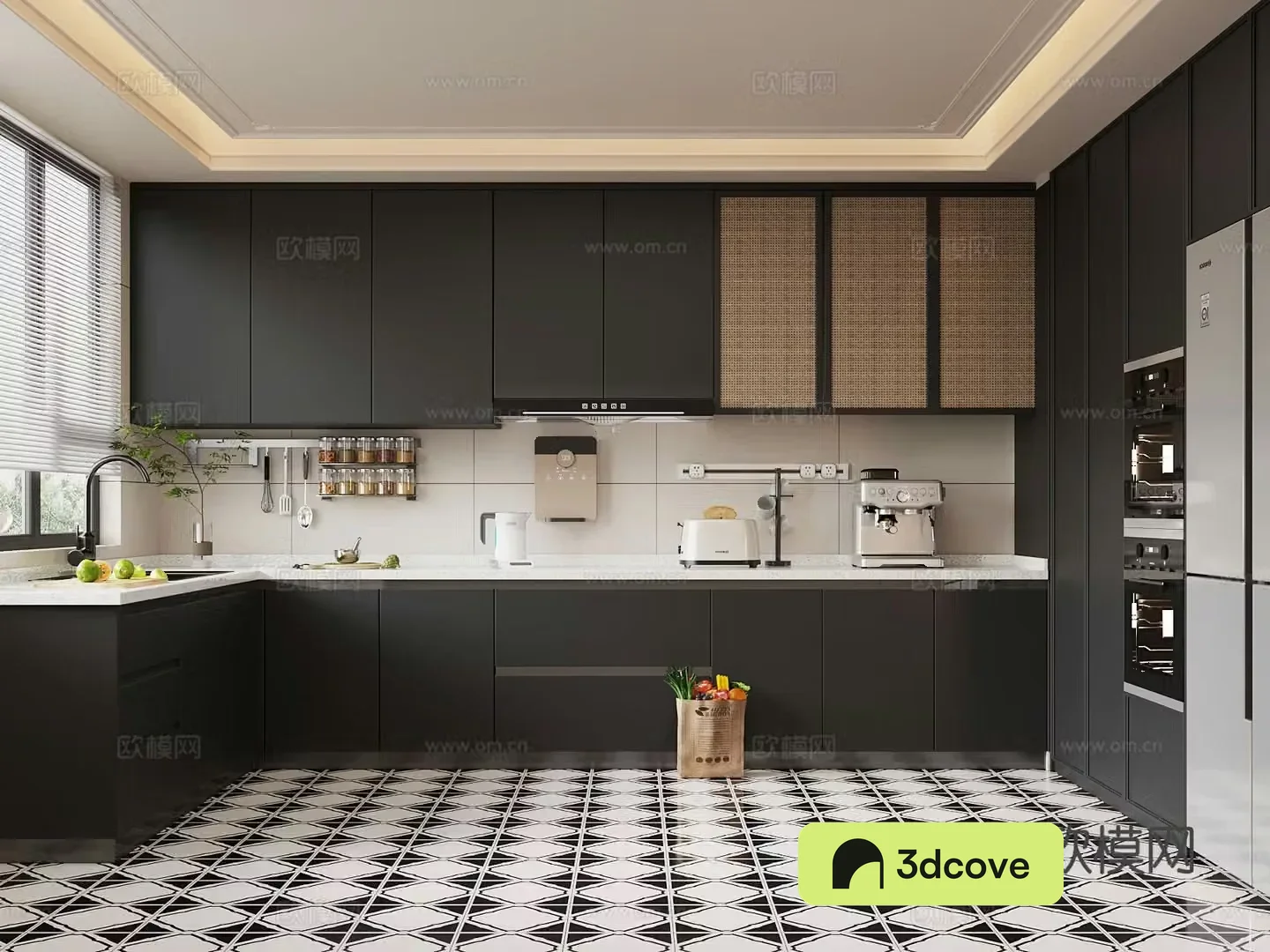 French kitchen cabinet