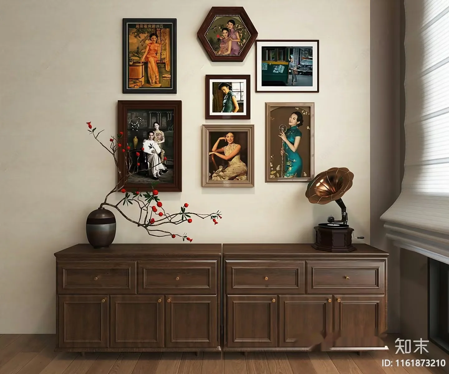 Modern Asian Home Decor 3D Model – 14710 – VRAY Render