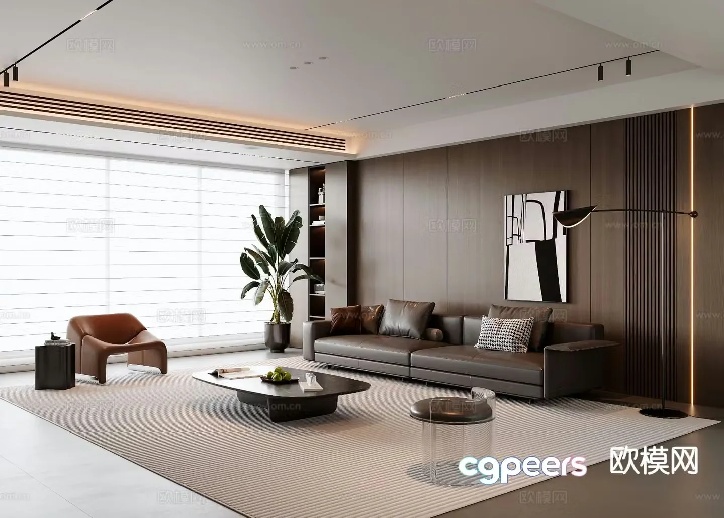 Italian living room 3d model