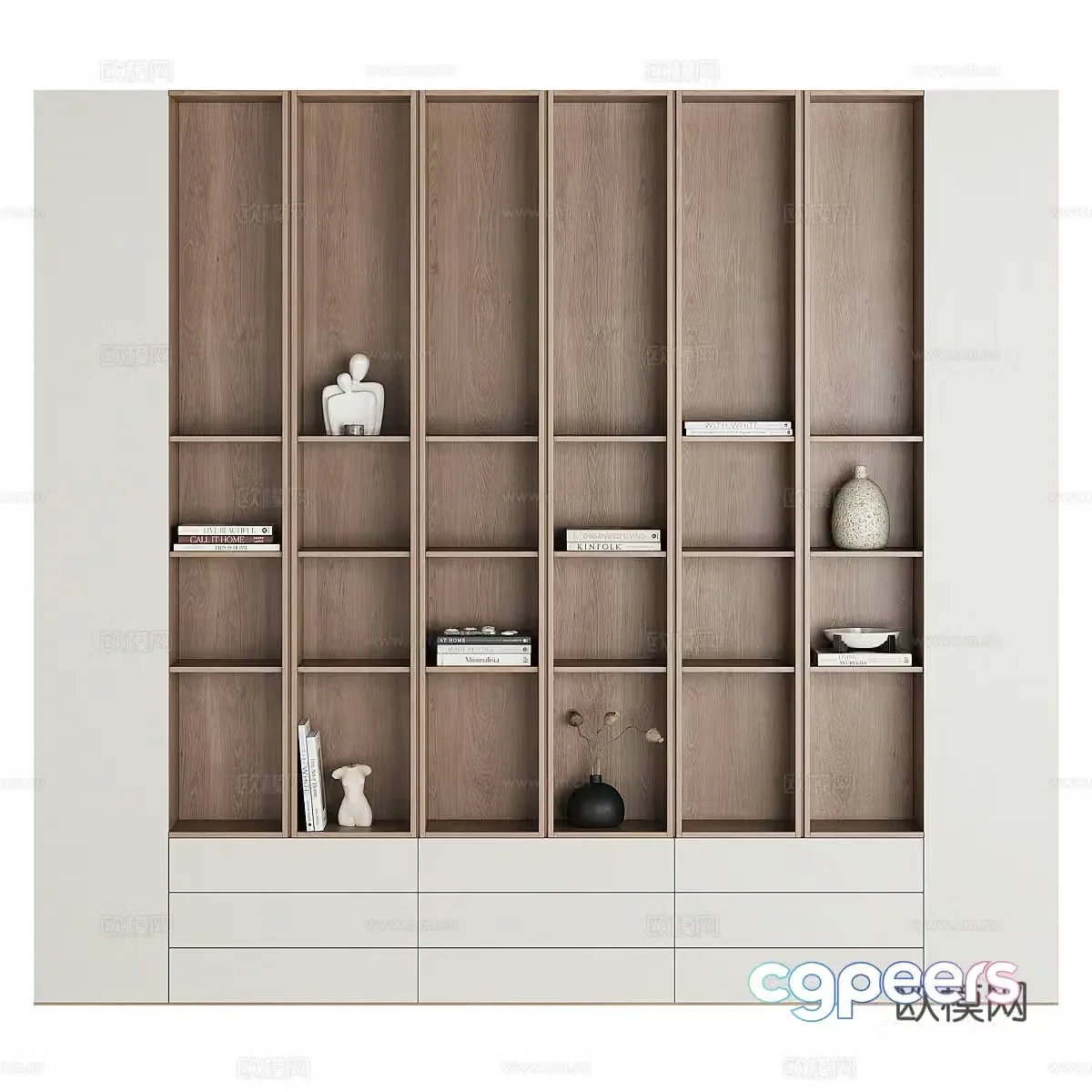 New Chinese style decorative cabinet 3D model