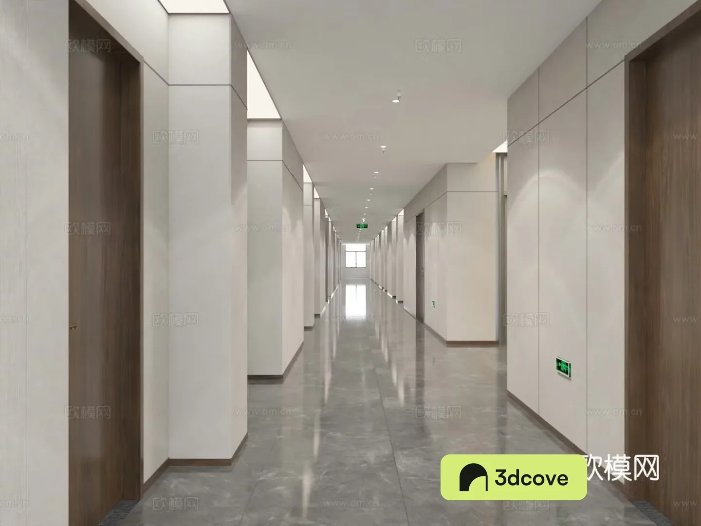 Modern minimalist corridor